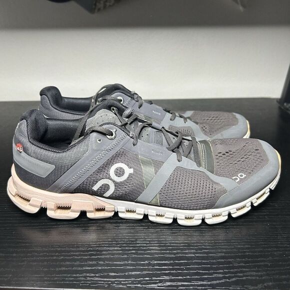 On Cloud Women’s Size 8 Gray Pink Running Shoes Sneakers Cloudflow - Picture 1 of 11